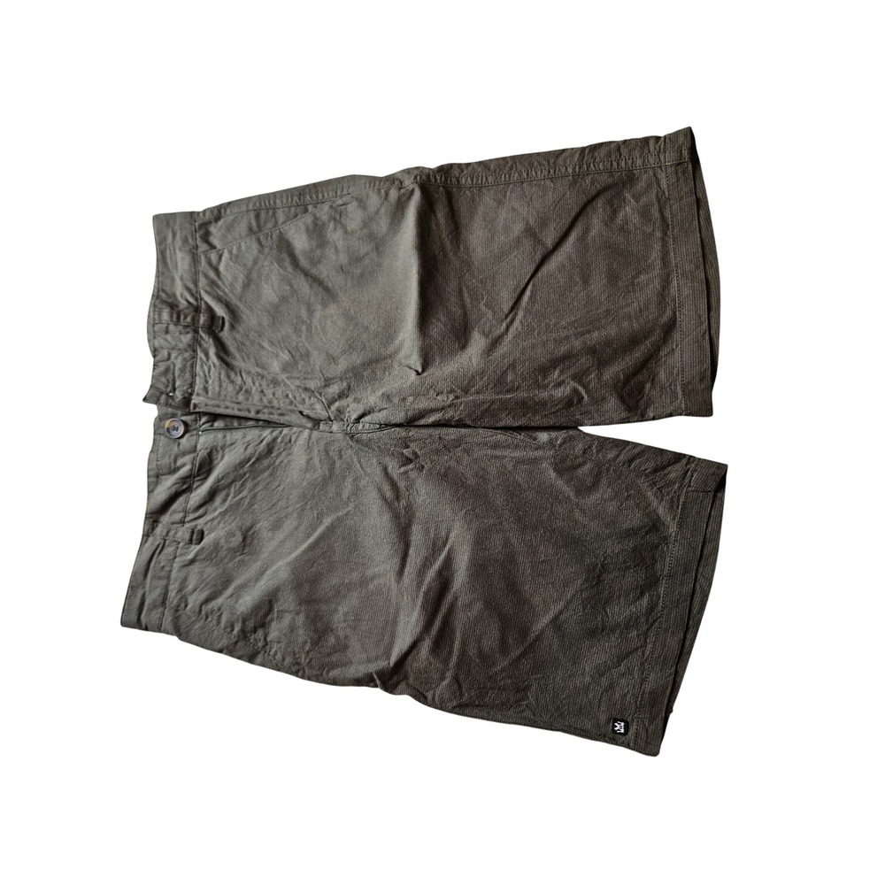 Micros Home Grown in Los Angeles Boys Size 14 Olive Green Casual Slub Shorts